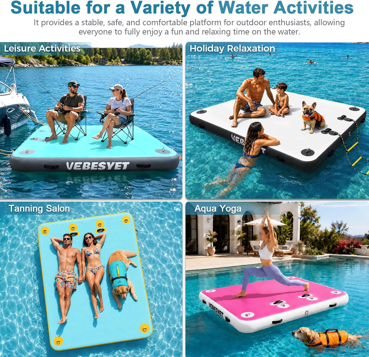Inflatable Floating Docks with Water Ramps: The Dog, Kid, and Dive Platform Buyer's Guide