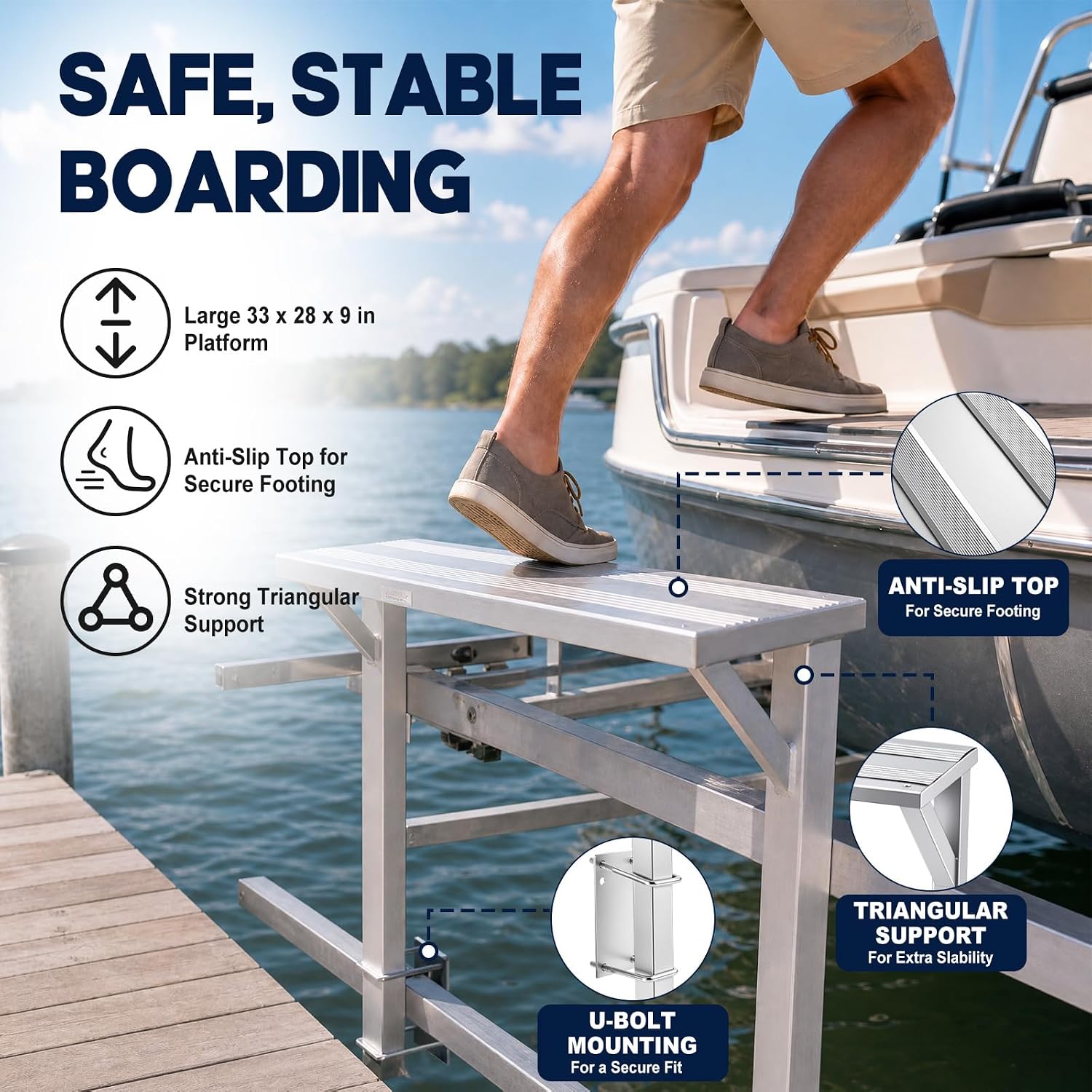 Boat Lift Step-Overs and Boarding Platforms: Safe Access Without the Scramble